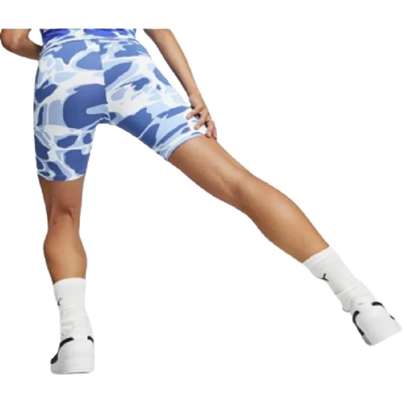 Puma Women's Summer Splash Tights Shorts - Blue / White