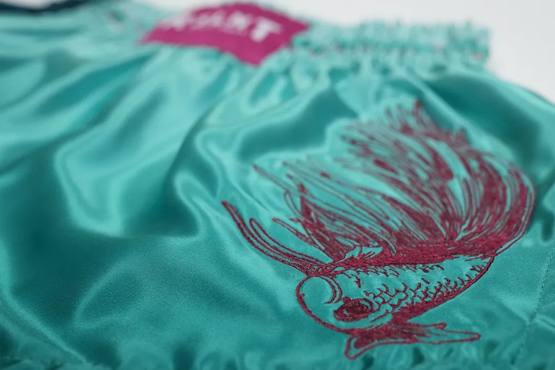 "Betta Fish" Muay Thai Shorts (Teal)