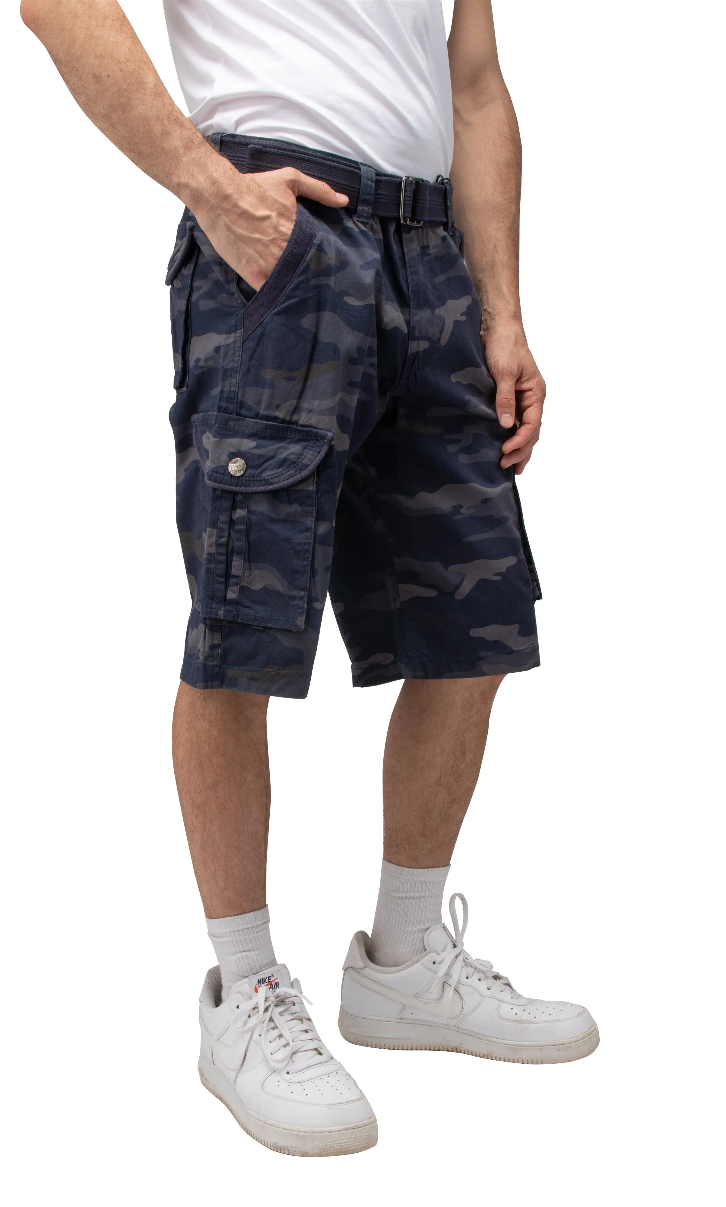 Raw X Men's 12.5" Inseam Cargo Shorts