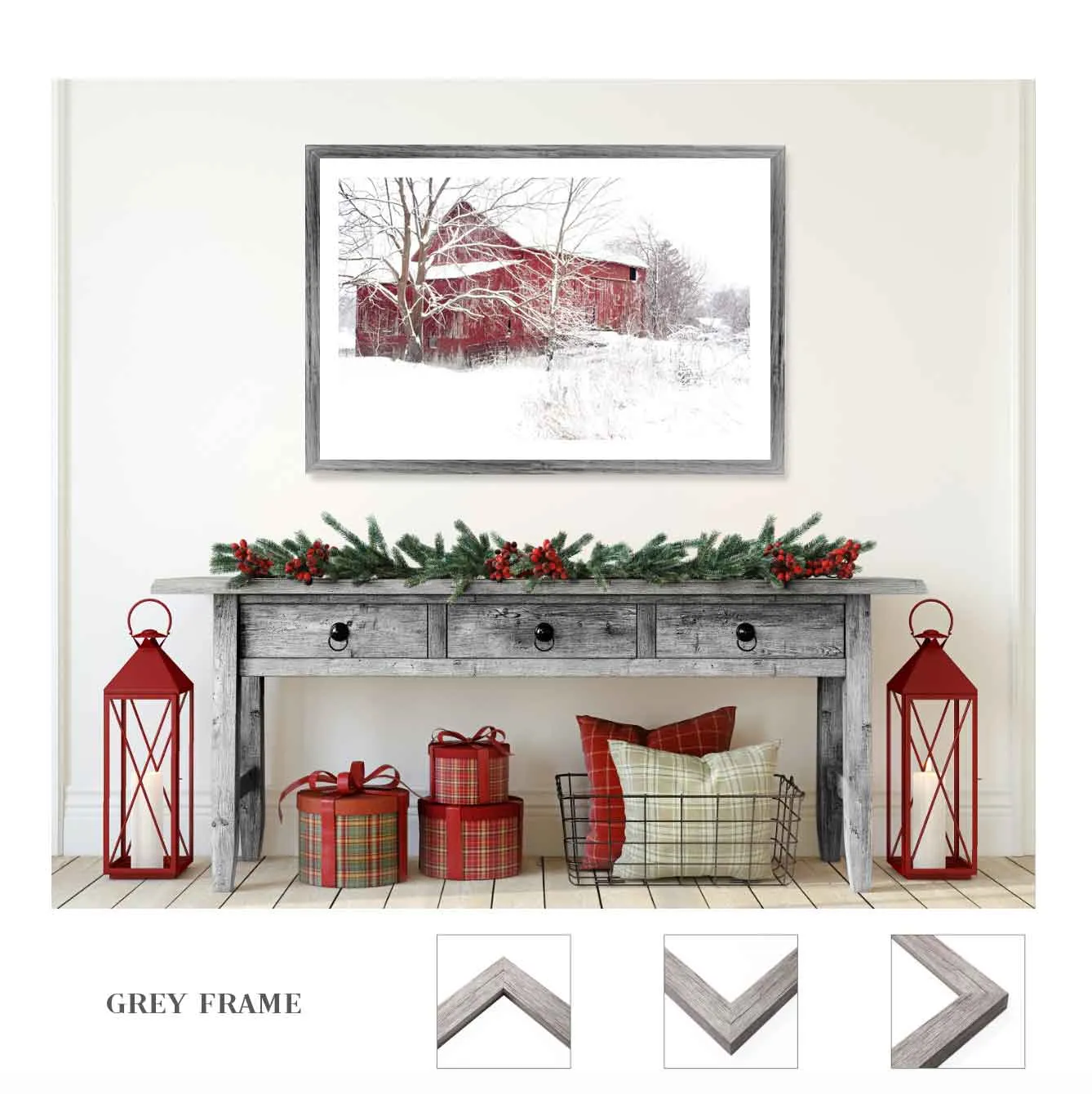 Red Barn Wall Art Print