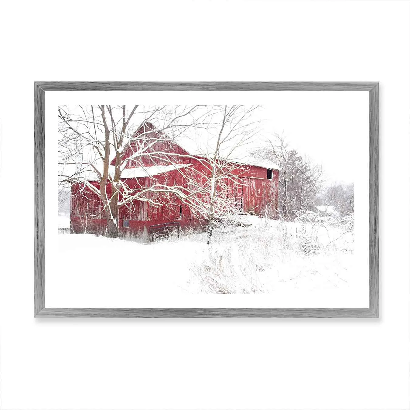 Red Barn Wall Art Print