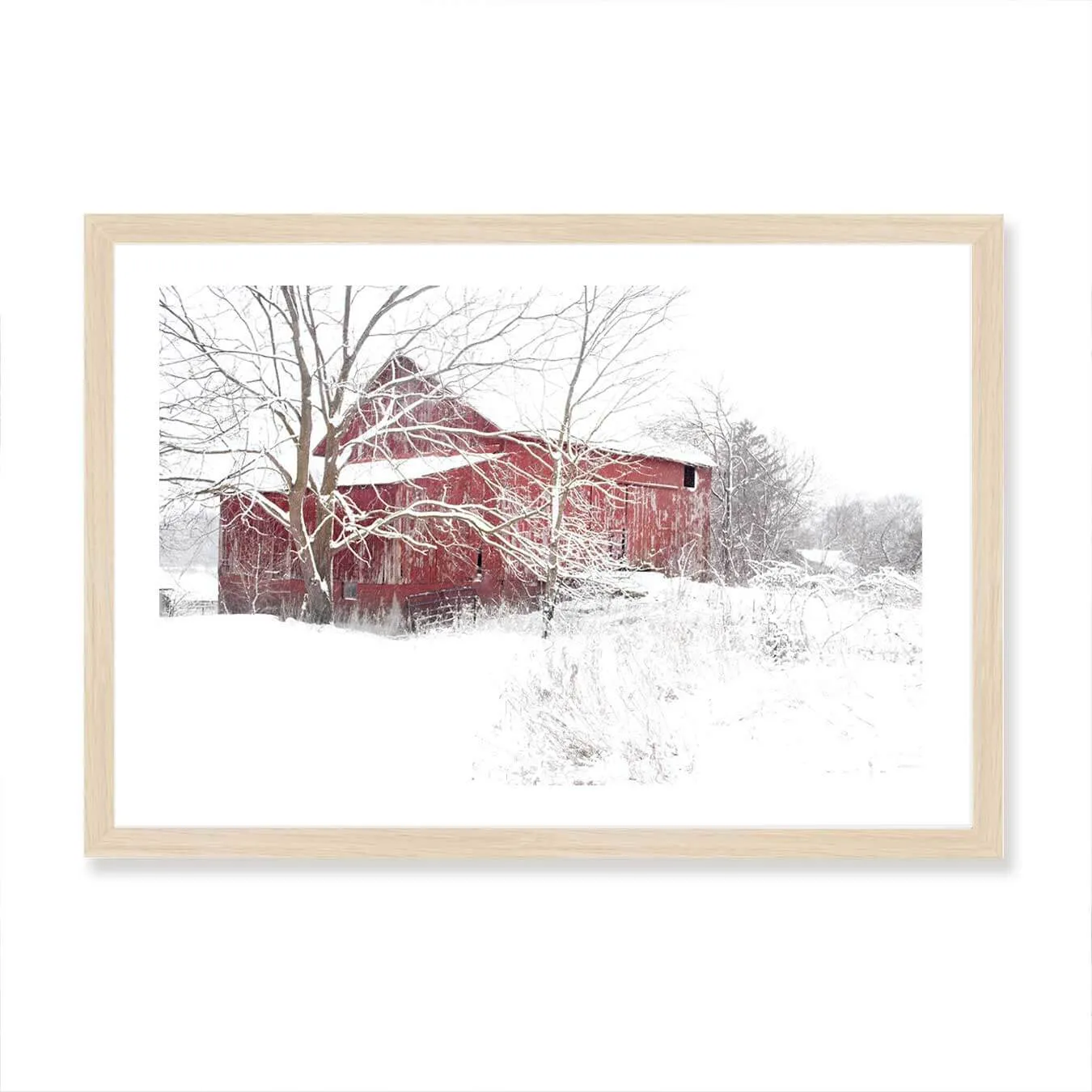 Red Barn Wall Art Print