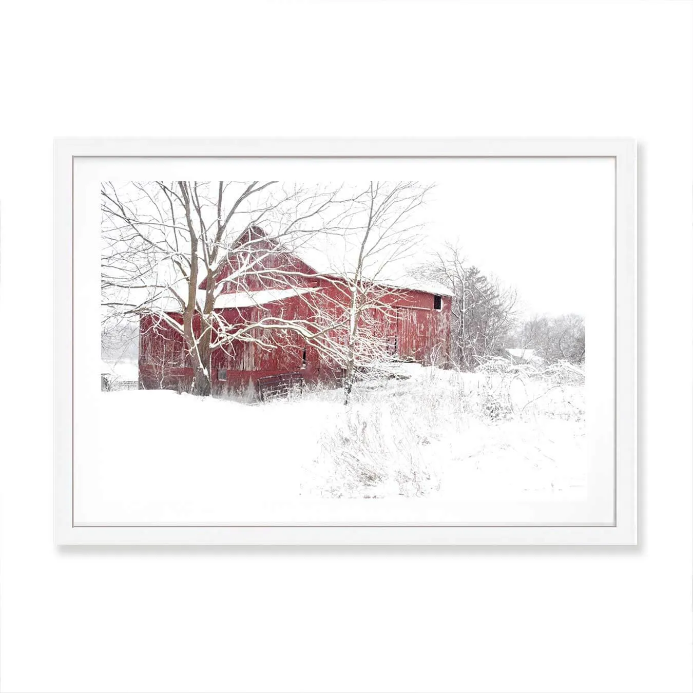 Red Barn Wall Art Print