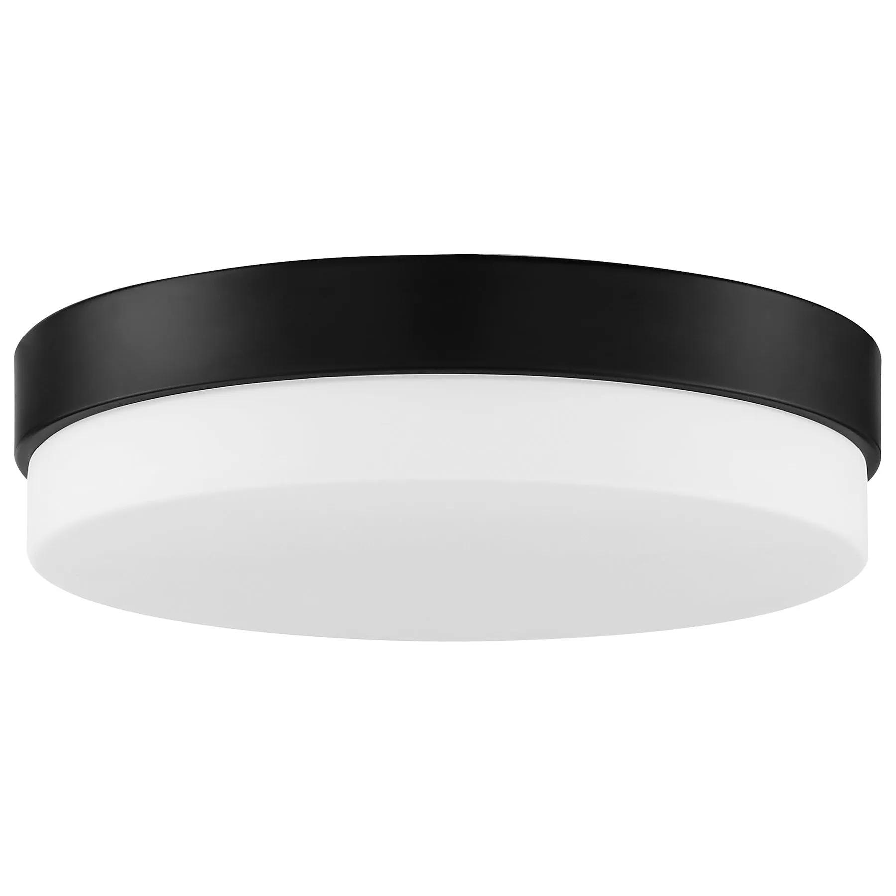 Roma LED 11in. Matte Black Flush Mount Ceiling Light - Matte Black