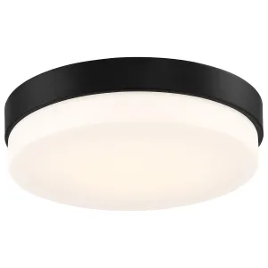 Roma LED 11in. Matte Black Flush Mount Ceiling Light - Matte Black