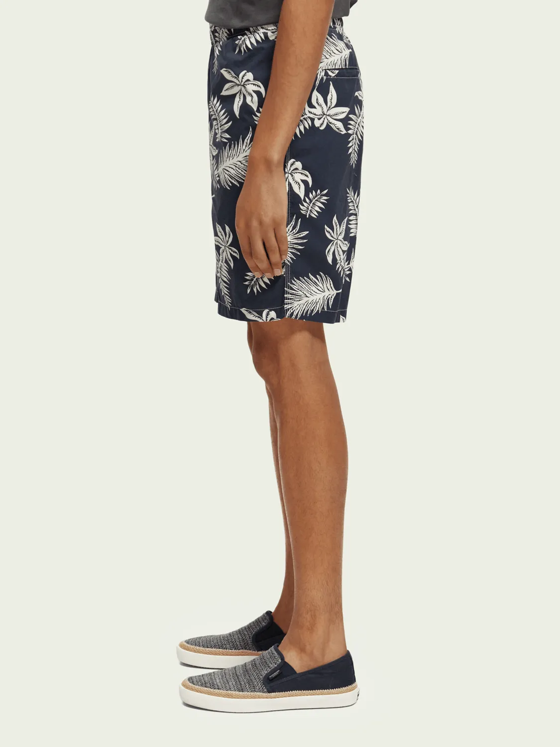 SCOTCH&SODA - Printed poplin Bermuda shorts