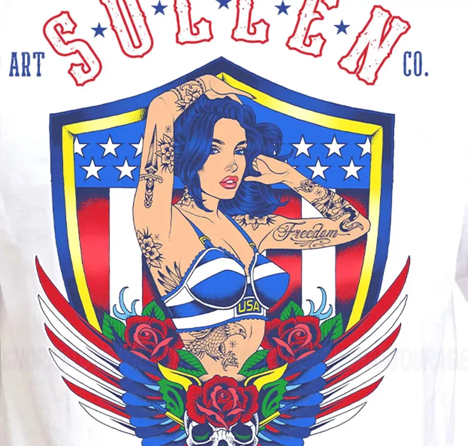 Sullen Art Collective Land Of The Free Standard Fit T-Shirt