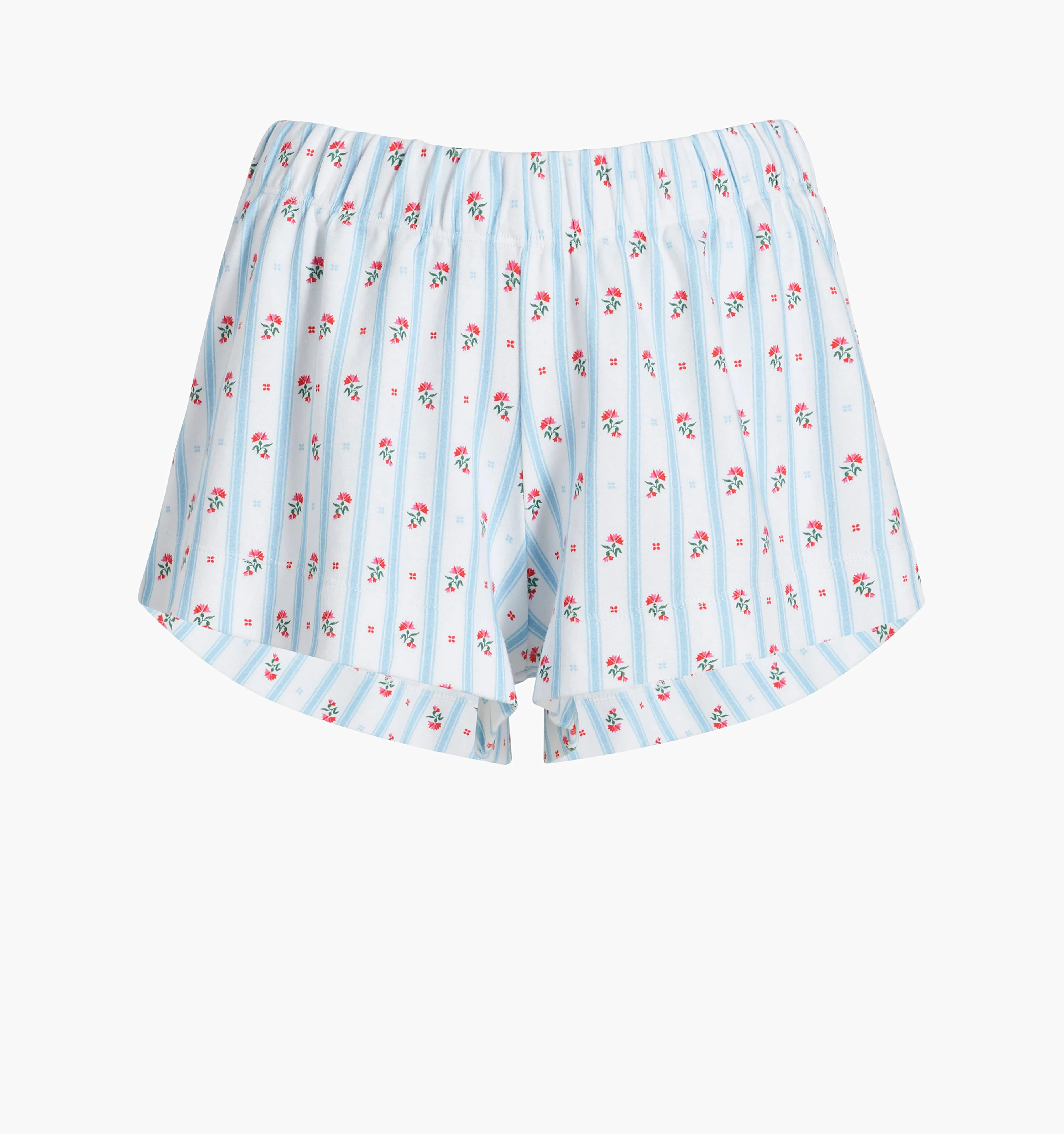 The Gemma Sleep Shorts - Floral Stripe