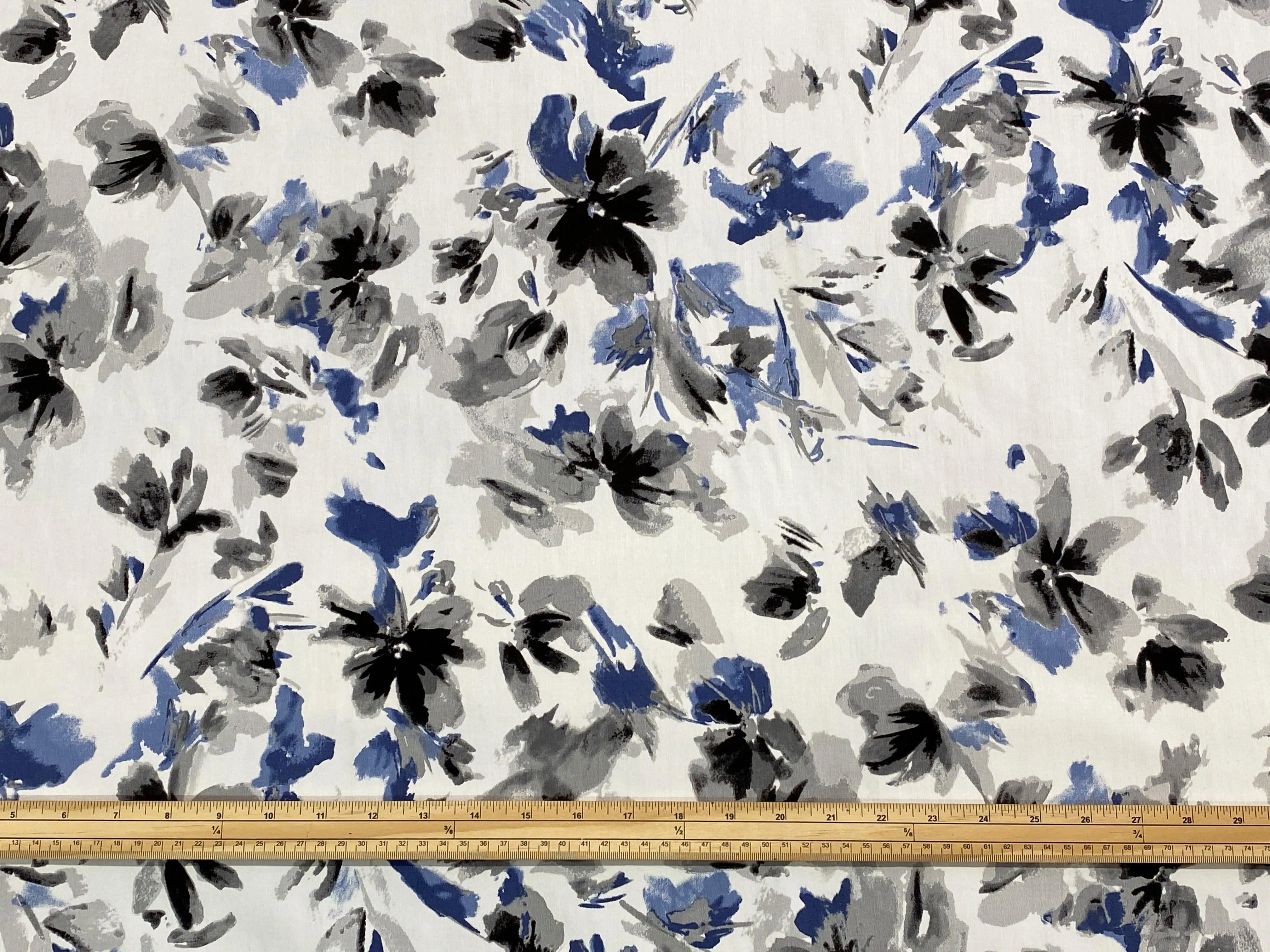 Watercolour Floral - Stretch Cotton