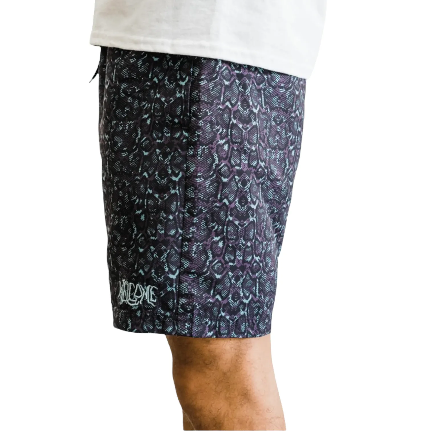 WELCOME FAUNA PRINTED SHORTS - NIGHTSHADE