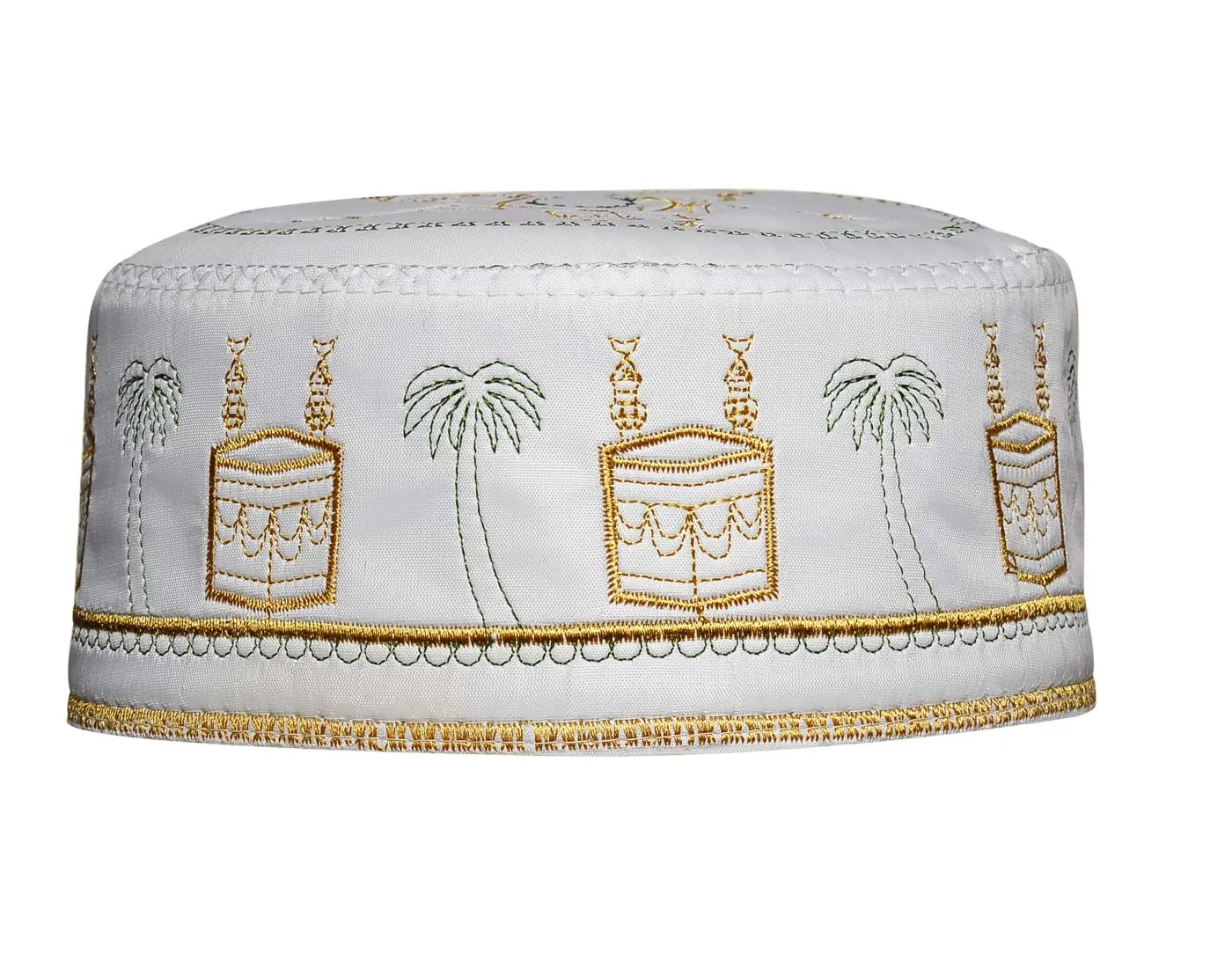 Wholesale 1 Dozen Muslim Kufi for Men embellished with embroidery Islamic Design