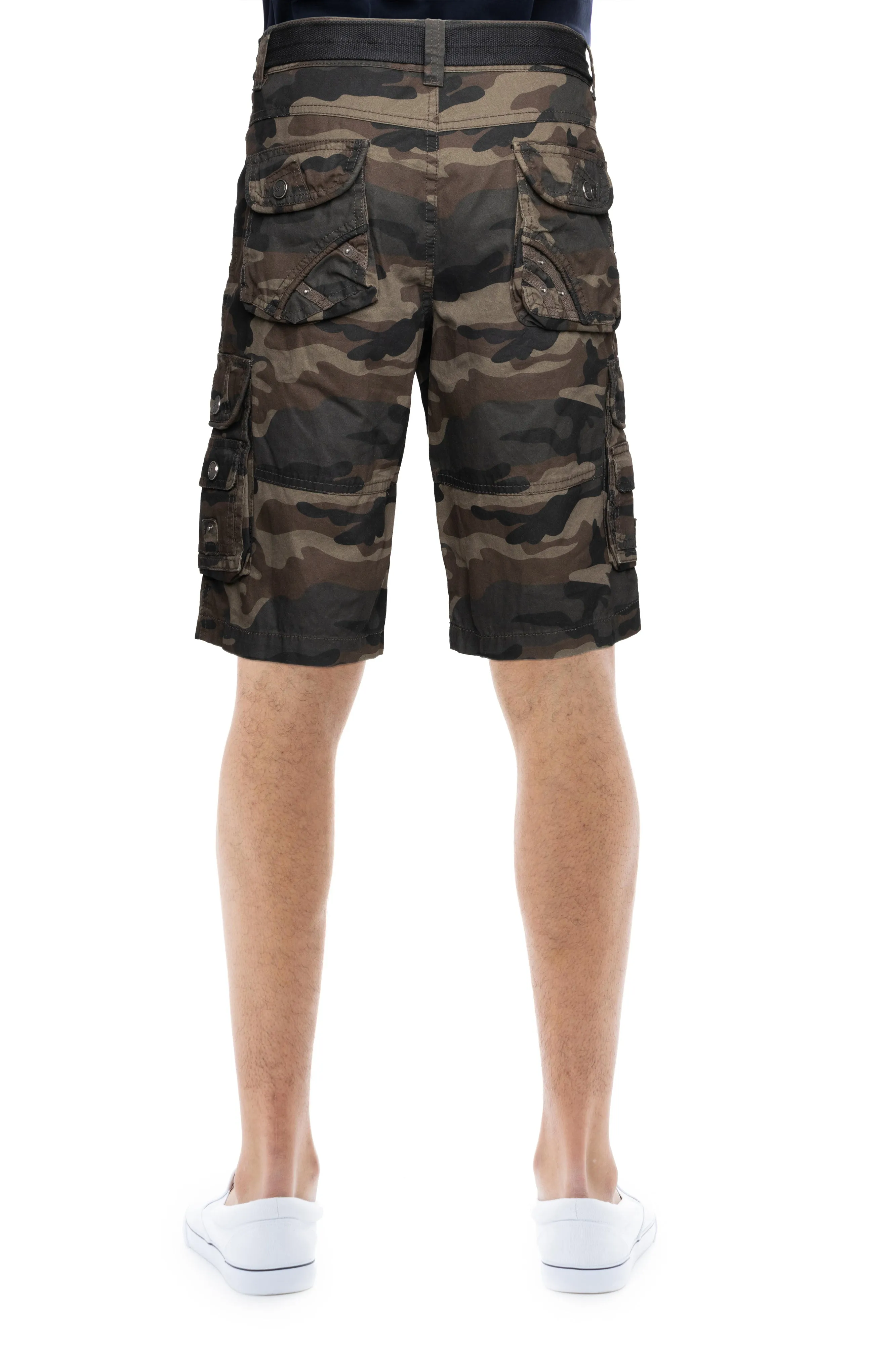 X RAY Men's 12.5" Long Cotton Cargo Shorts