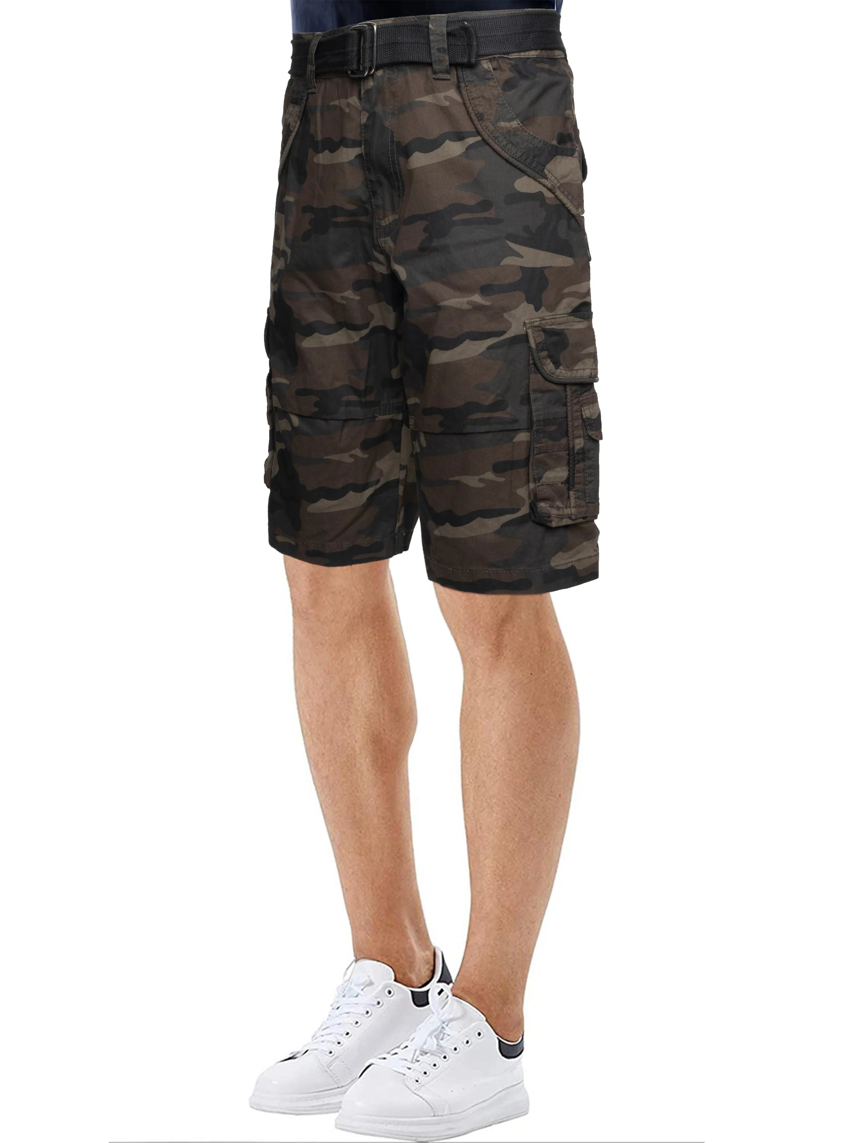 X RAY Men's 12.5" Long Cotton Cargo Shorts