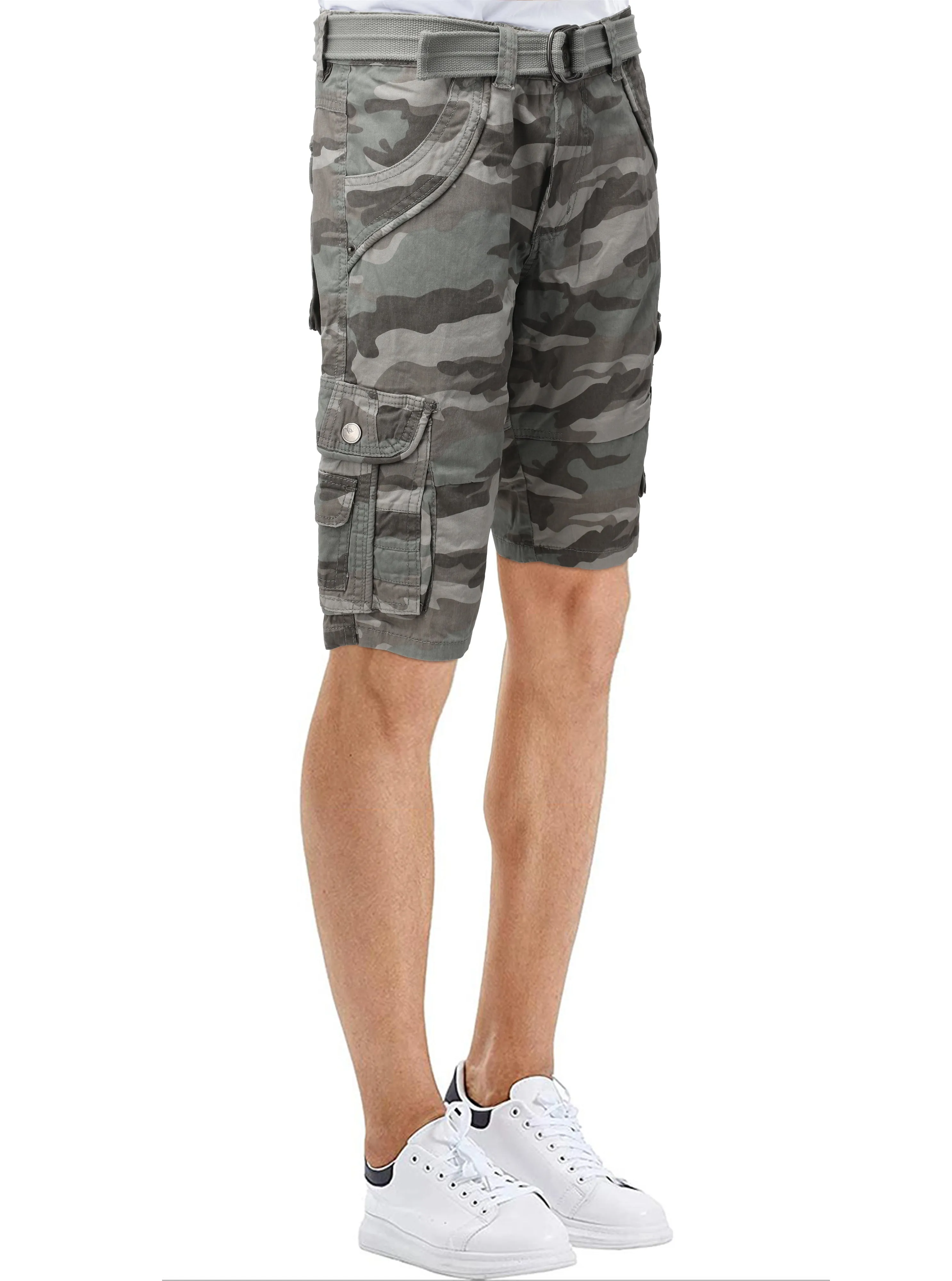 X RAY Men's 12.5" Long Cotton Cargo Shorts