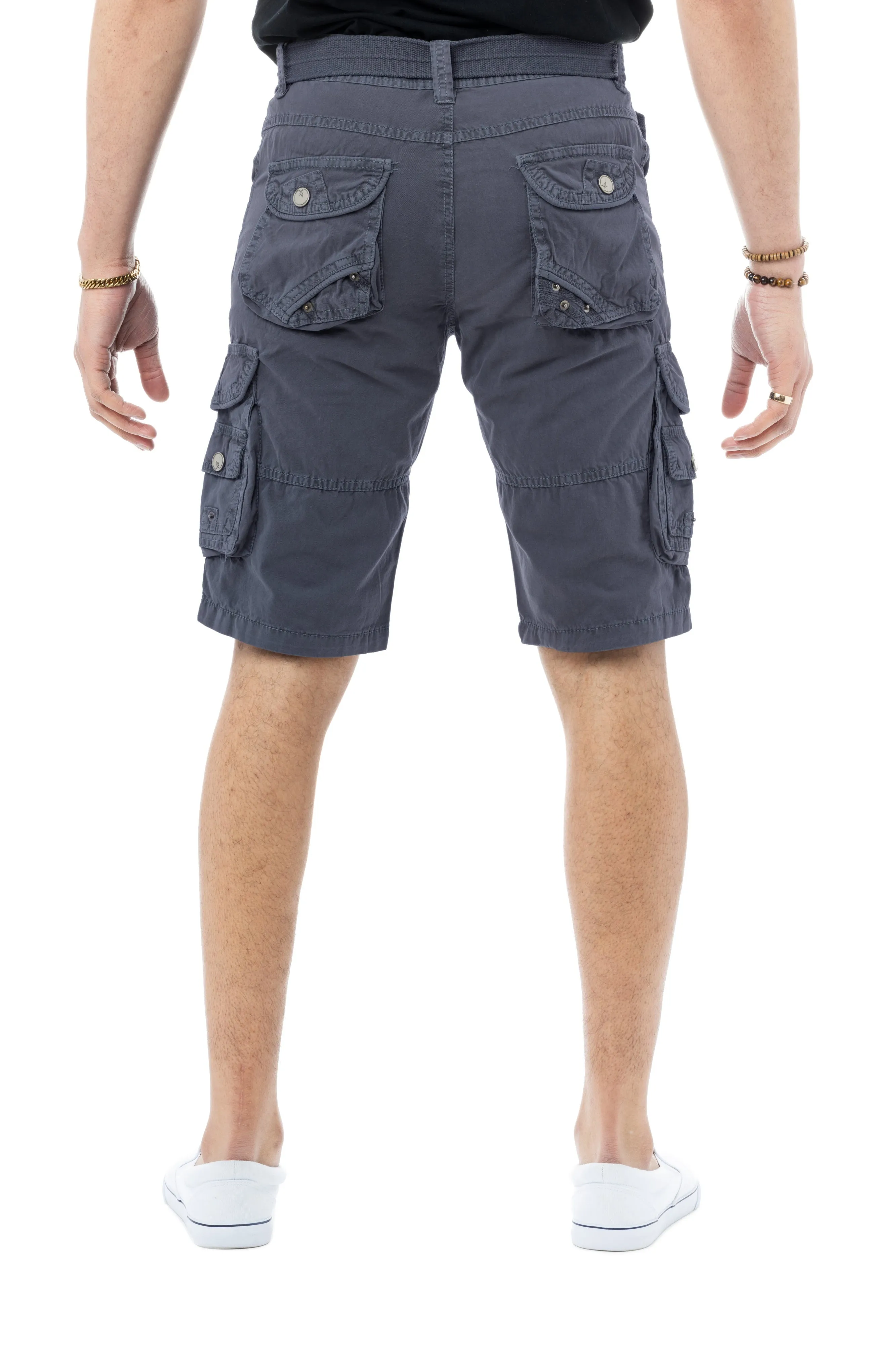 X RAY Men's 12.5" Long Cotton Cargo Shorts