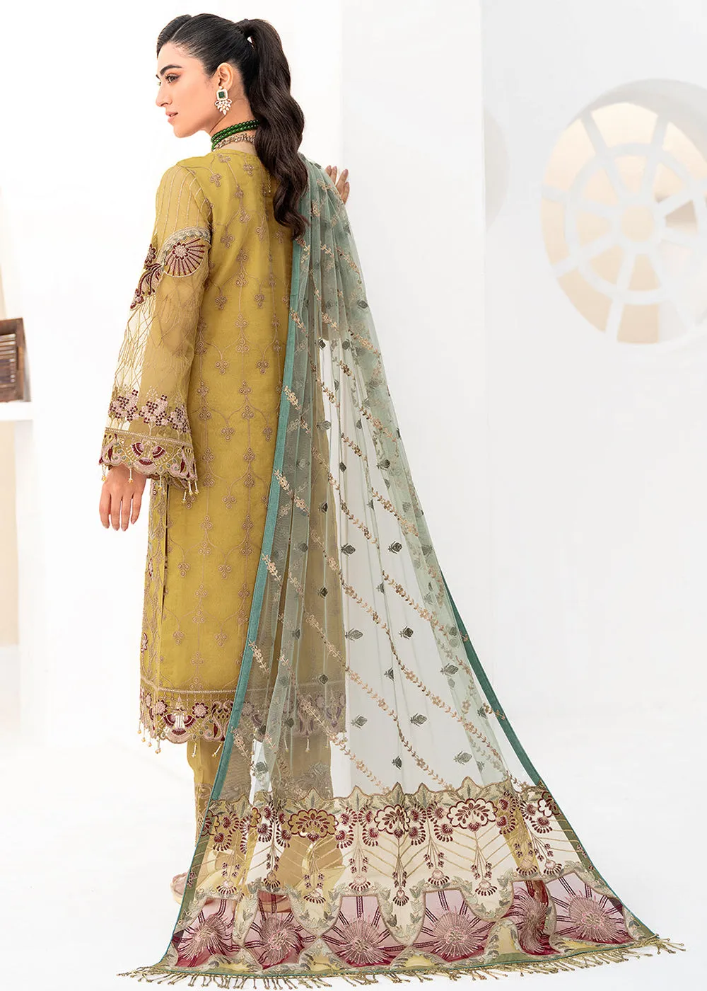 Yellow Organza Suit - Ramsha Minhal Collection Vol 8 - #M-805